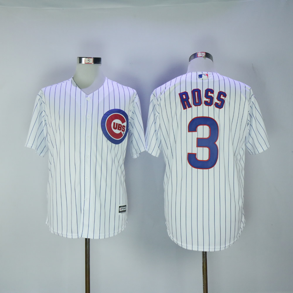 Men Chicago Cubs 3 Ross White MLB Jerseys
